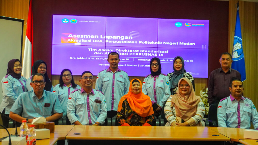Akreditasi Perpustakaan Politeknik Negeri Medan.